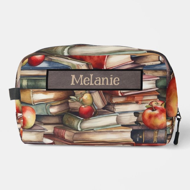 Book Lovers Monogrammed   Dopp Kit (Front)
