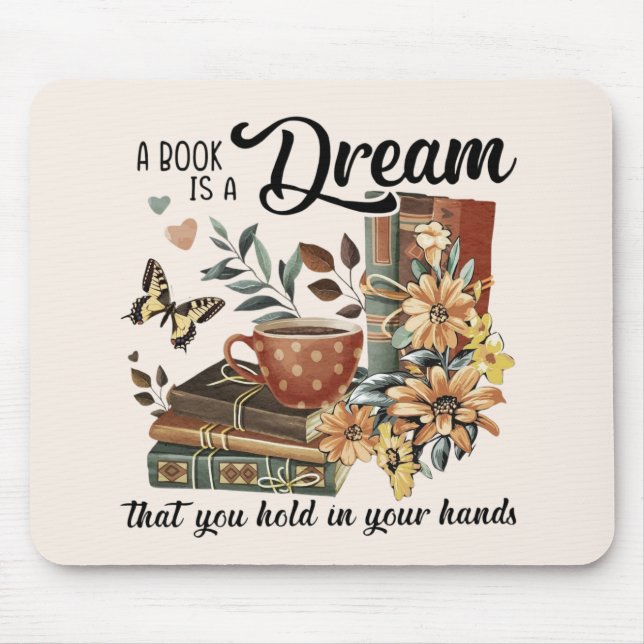 Book Lovers Mouse Pad (Front)