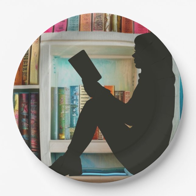 Book Lovers Paper Plates (Front)