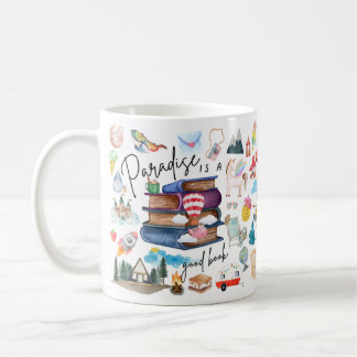 Book Lovers - Paradise is a Good Book Coffee Mug