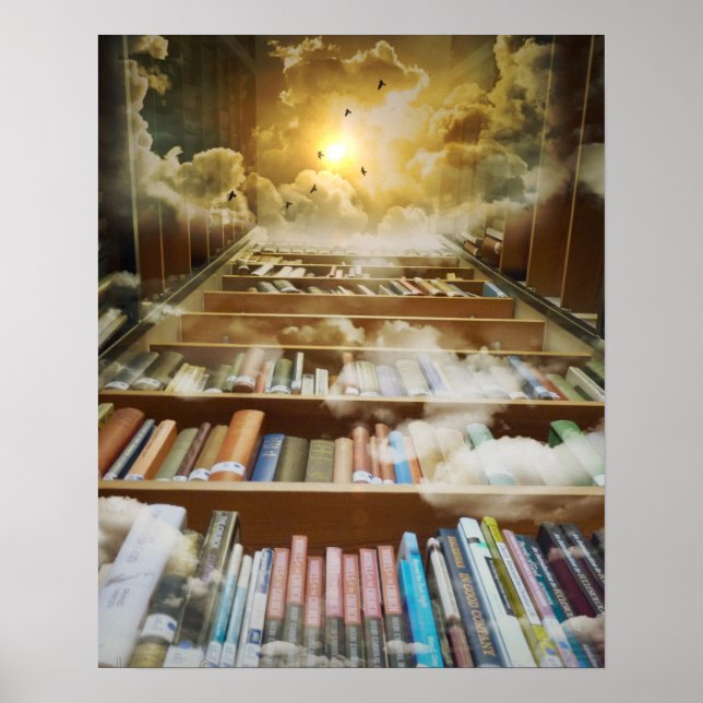 Book lovers retreat paradise library poster (Front)