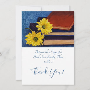 Book Lovers Thank You Card