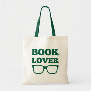 Book Lover's Typography Reading Glasses Tote Bag