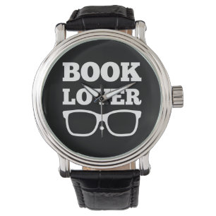 Book Lover's Typography Reading Glasses Watch
