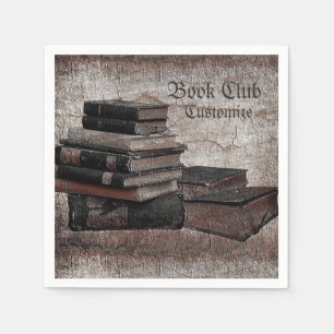 Book Lovers Vintage Book Club Paper Napkins