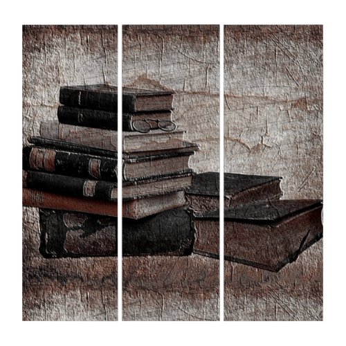 Book Lovers Vintage Wall Panels