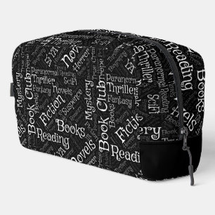 Book Lovers Word Cloud Dopp Kit