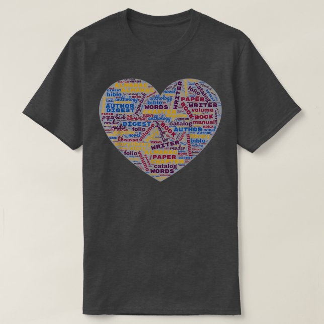Book Lovers Word Cloud Readers Funny Librarian Men T-Shirt (Design Front)
