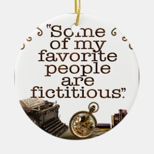 Book Lovers / Writers & Authors Ceramic Ornament