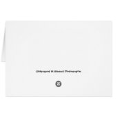 Book loving chipmunk cards (Back Horizontal)