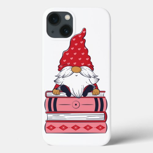 Book Loving Gnome iPhone 13 Case