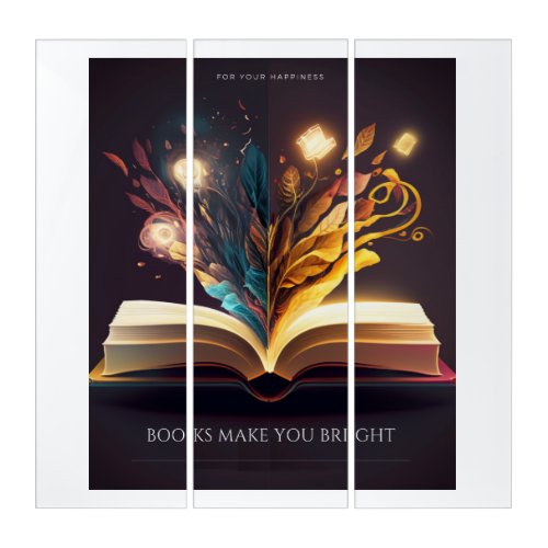  Book make you Bright Triptych