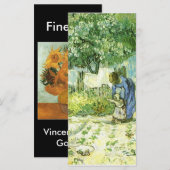 book mark, Vincent van Gogh, fine art, sunflower (Front/Back)