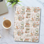 Book Mushroom Floral Whimsical Cottagecore pattern iPad Mini Cover<br><div class="desc">Embrace whimsical cottagecore vibes with this iPad Air Cover! Featuring a cute watercolor pattern of books,  mushrooms,  and flowers,  it's great for nature and book lovers.</div>