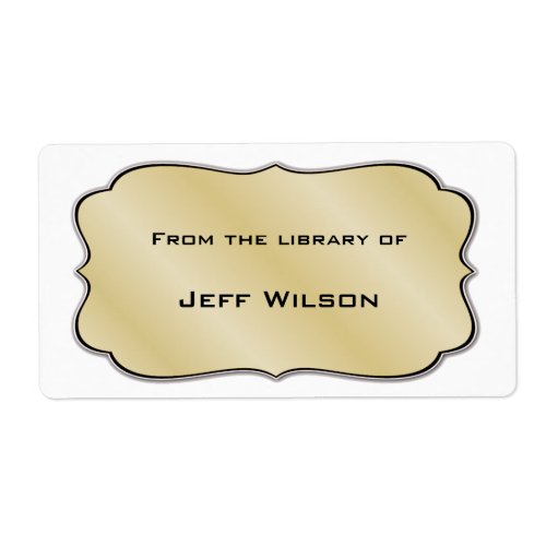 Book Nameplate Labels