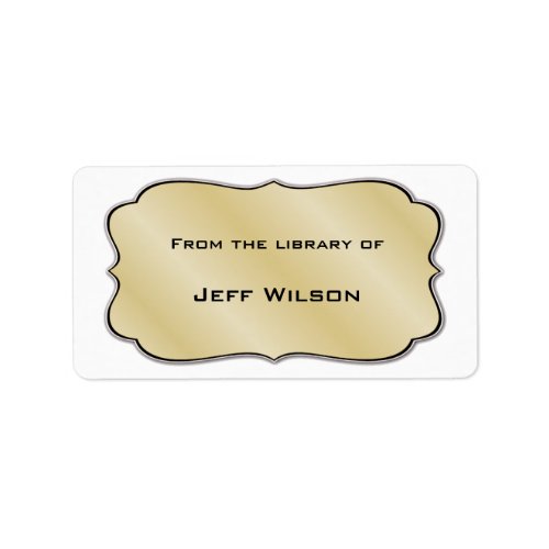 Book Nameplate Labels