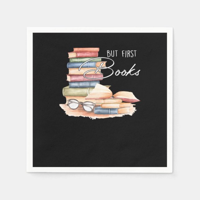 Book Nerd Bibliophile Book Lover Literature Readin Napkins (Front)