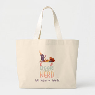 Book Nerd - Book Lovers Large Tote Bag