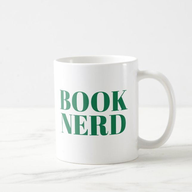 Book Nerd Cute Modern Book Lovers Mug (Right)