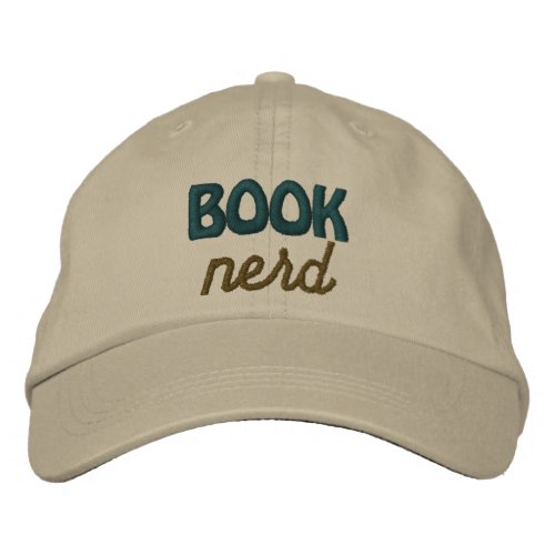 Book Nerd  Embroidered Hat