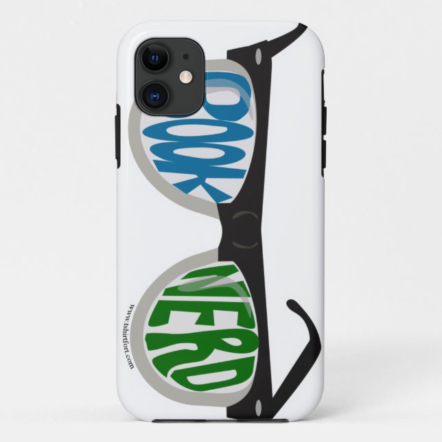 Book Nerd Glasses Fun Reader Cartoon Design Case-Mate iPhone Case (Back)