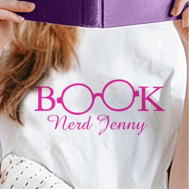 Book nerd glasses typographic name t-shirt (Creator Uploaded)