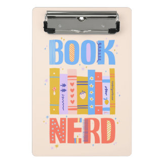 Book Nerd Mini Clipboard – Colorful Bookish Design