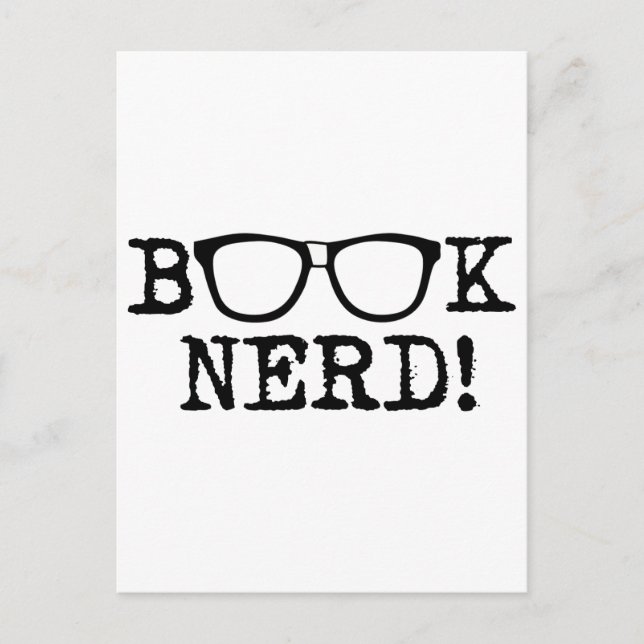 Book Nerd Postcard (Front)