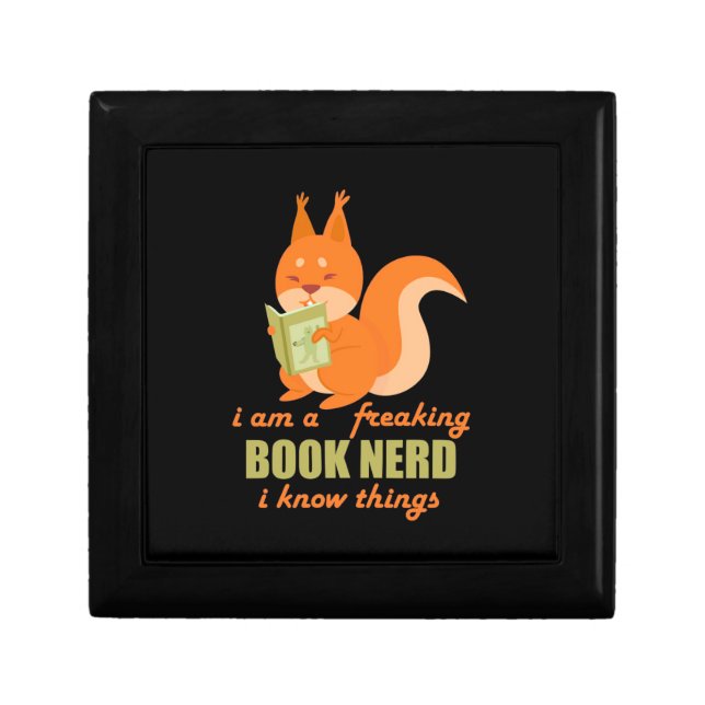 Book Nerd Squirrel Gift Box (Front)