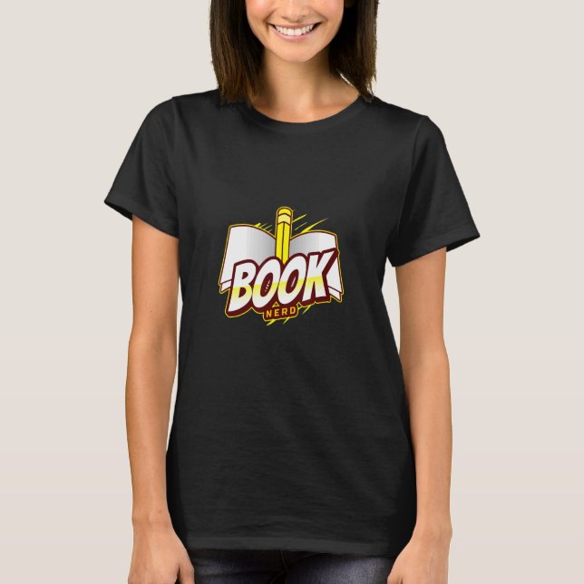 Book Nerd T-Shirt (Front)