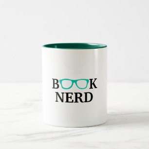 Book Nerd Two-Tone Coffee Mug