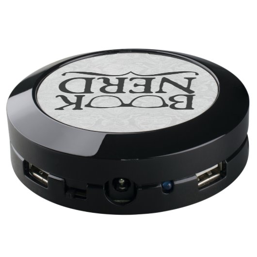 Book Nerd USB Charging Station (Angled Back)
