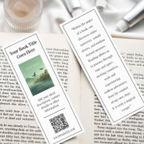 Book New Release Publisher Promotional QR Code Bookmarks
