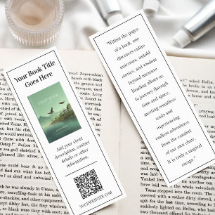 Book New Release Publisher Promotional QR Code Bookmarks