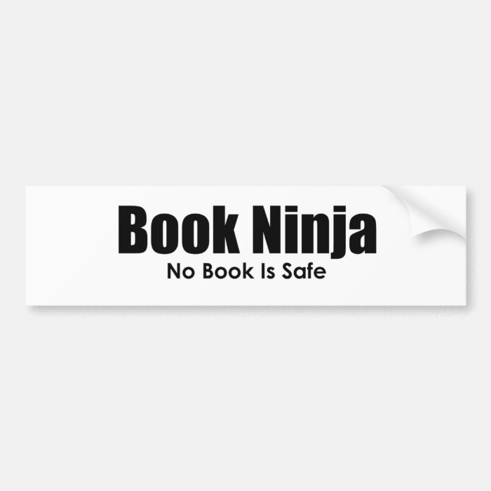 Book Ninja Bumper Sticker