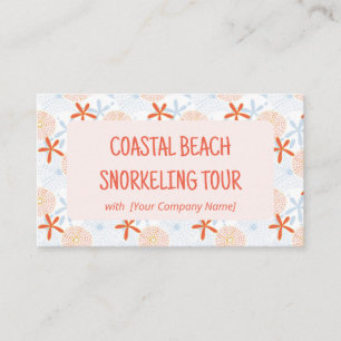 Book Ocean Themed Tour Business Card