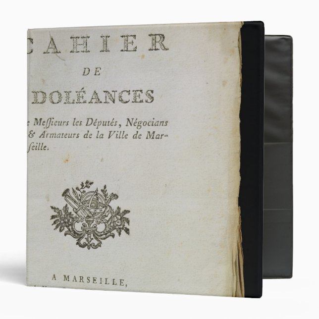 Book of Complaints' Binder (Front/Inside)