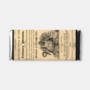 Book of culinary poisons from 1820 antique skull hershey bar favors