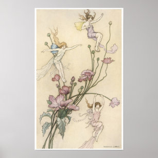 Book of Fairy Poetry, Three Spirits Poster