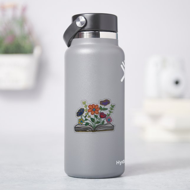 Book of Flowers Sticker (HydroFlask)