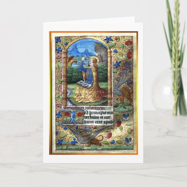 Book of Hours Holiday Card (Front)