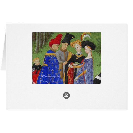 Book of hours medieval ladies and lords (Back Horizontal)