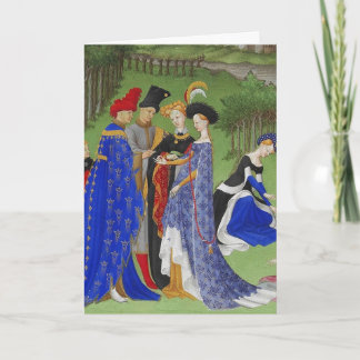 Book of hours medieval ladies & lords version 2 invitation