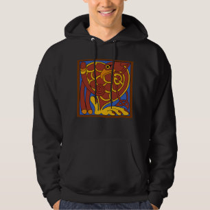 Book Of Kells Celtic Knot Medieval Bird Hoodie