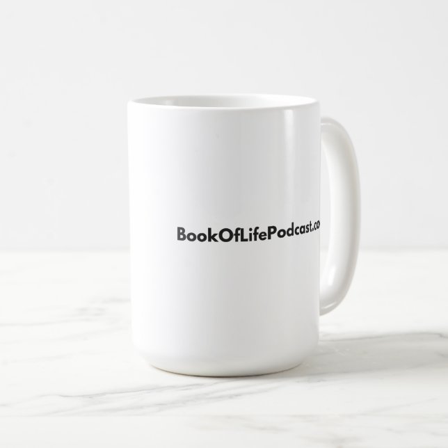 Book of Life Podcast 20th Anniversary Mug (Front Right)
