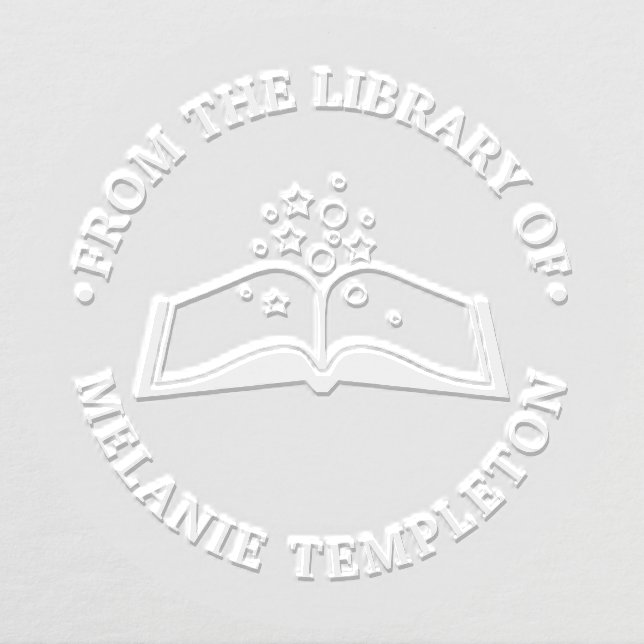 Book of Magic “From the Library Of” Name Monogram Embosser (Design)