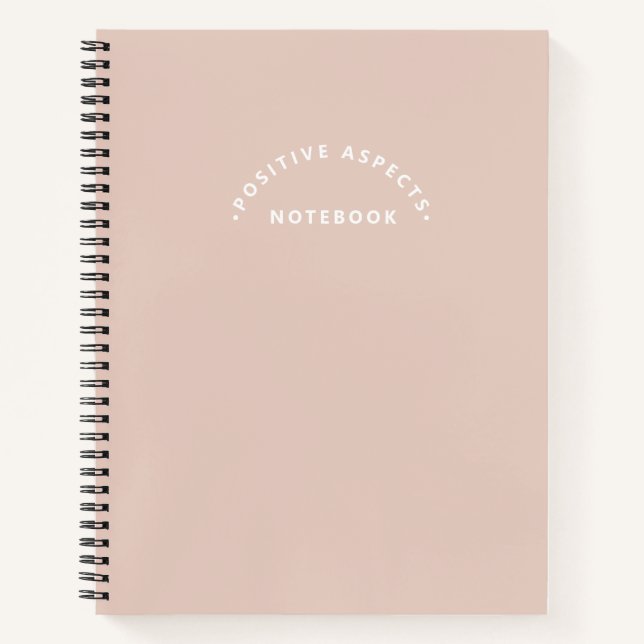 Book of Positive Aspects Simple Notebook (Front)