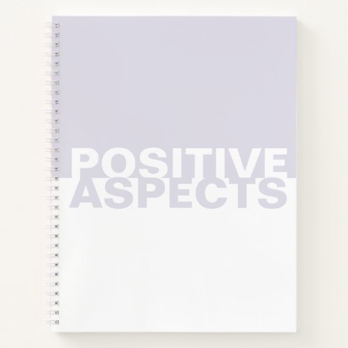 Book of Positive Aspects Two_Tone Notebook