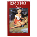 Book Of Retro Pinup Girls 14 Images Calendar at Zazzle