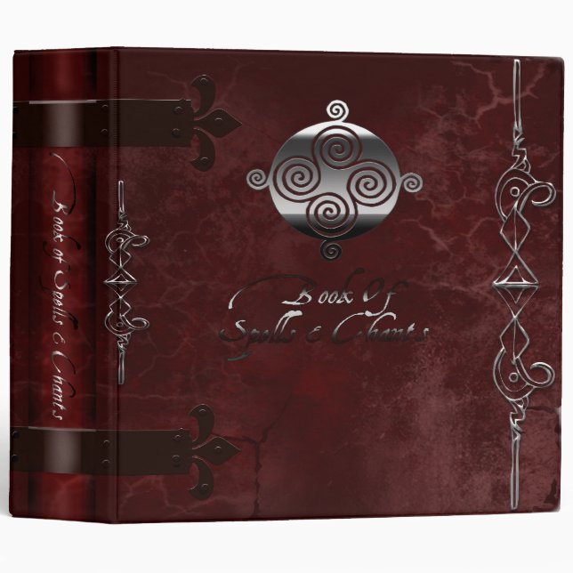 Book of Shadows 2 in. Burgundy 2 inch Binder (Front/Spine)